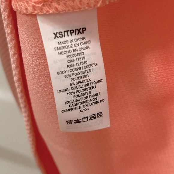 Dynamite Fit and Flare Dress, XS, Peach, Women's Flare Dress, Dinner Party Dress - Picture 7 of 8